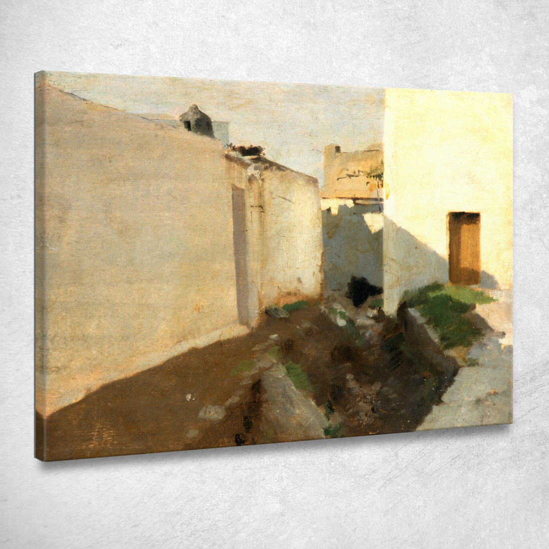 Pareti Bianche Alla Luce Del Sole Il Marocco John Singer Sargent jss372 quadro stampato su tela Pareti Bianche Alla Luce Del Sole Il Marocco John Singer Sargent jss372 quadro stampato su tela