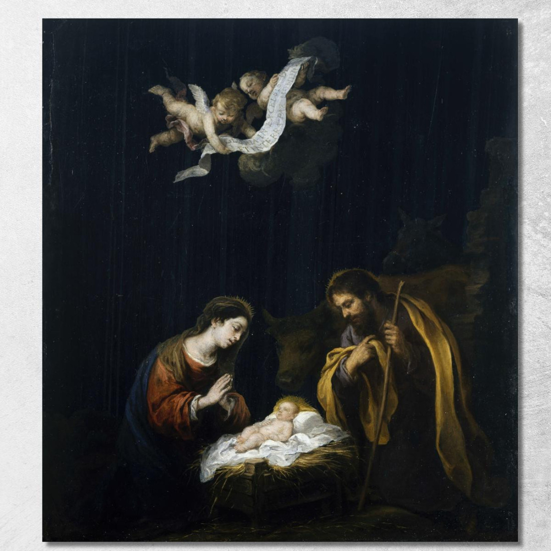 Natività Bartolomé Estebán Murillo bem39 quadro stampato su tela Natività Bartolomé Estebán Murillo bem39 quadro stampato su tela