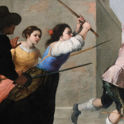 Il Figliol Prodigo Cacciato Bartolomé Estebán Murillo bem42 quadro stampato su tela