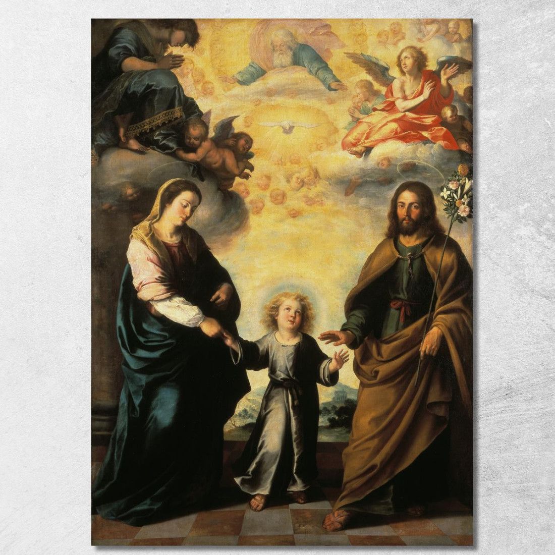 Il Ritorno Della Sacra Famiglia Dall'Egitto Bartolomé Estebán Murillo bem46 quadro stampato su tela Il Ritorno Della Sacra Famiglia Dall'Egitto Bartolomé Estebán Murillo bem46 quadro stampato su tela