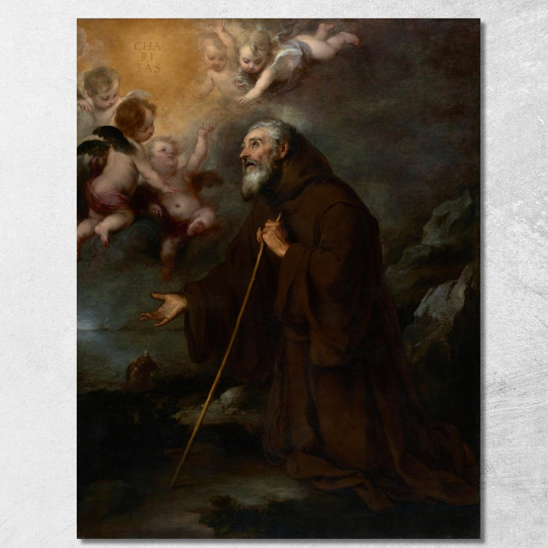 La Visione Di San Francesco Da Paola Bartolomé Estebán Murillo bem52 quadro stampato su tela La Visione Di San Francesco Da Paola Bartolomé Estebán Murillo bem52 quadro stampato su tela