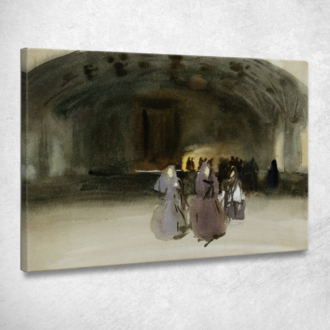 Donne Che Si Avvicinano John Singer Sargent jss376 quadro stampato su tela Donne Che Si Avvicinano John Singer Sargent jss376 quadro stampato su tela