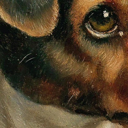 Ritratto Di Un Jack Russell Terrier Carl Reichert crc45 quadro stampato su tela