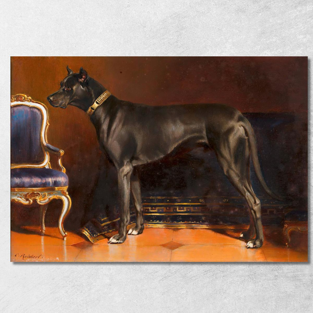 Ombra Insolente Cane Dell'Imperatrice Elisabetta Carl Reichert crc48 quadro stampato su tela Ombra Insolente Cane Dell'Imperatrice Elisabetta Carl Reichert crc48 quadro stampato su tela