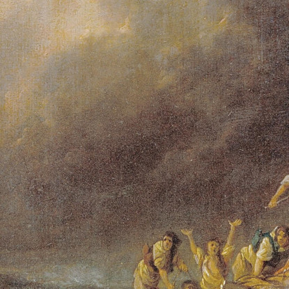 Un Naufragio Claude-Joseph Vernet cjv10 quadro stampato su tela