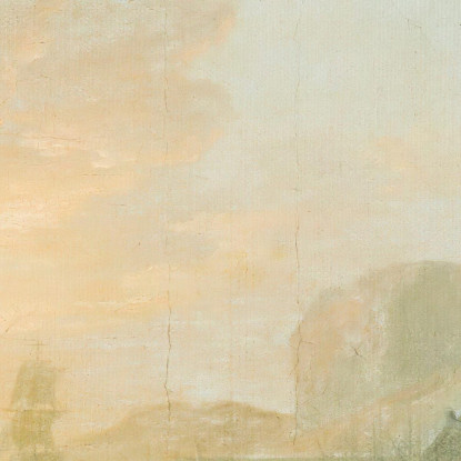 Pescatori All'Alba Claude-Joseph Vernet cjv16 quadro stampato su tela