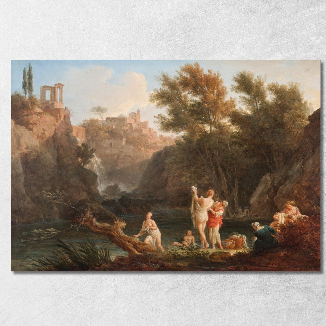 Le Quattro Ore Del Giorno - Sera Claude-Joseph Vernet cjv32 quadro stampato su tela Le Quattro Ore Del Giorno - Sera Claude-Joseph Vernet cjv32 quadro stampato su tela