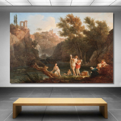 Le Quattro Ore Del Giorno - Sera Claude-Joseph Vernet cjv32 quadro stampato su tela