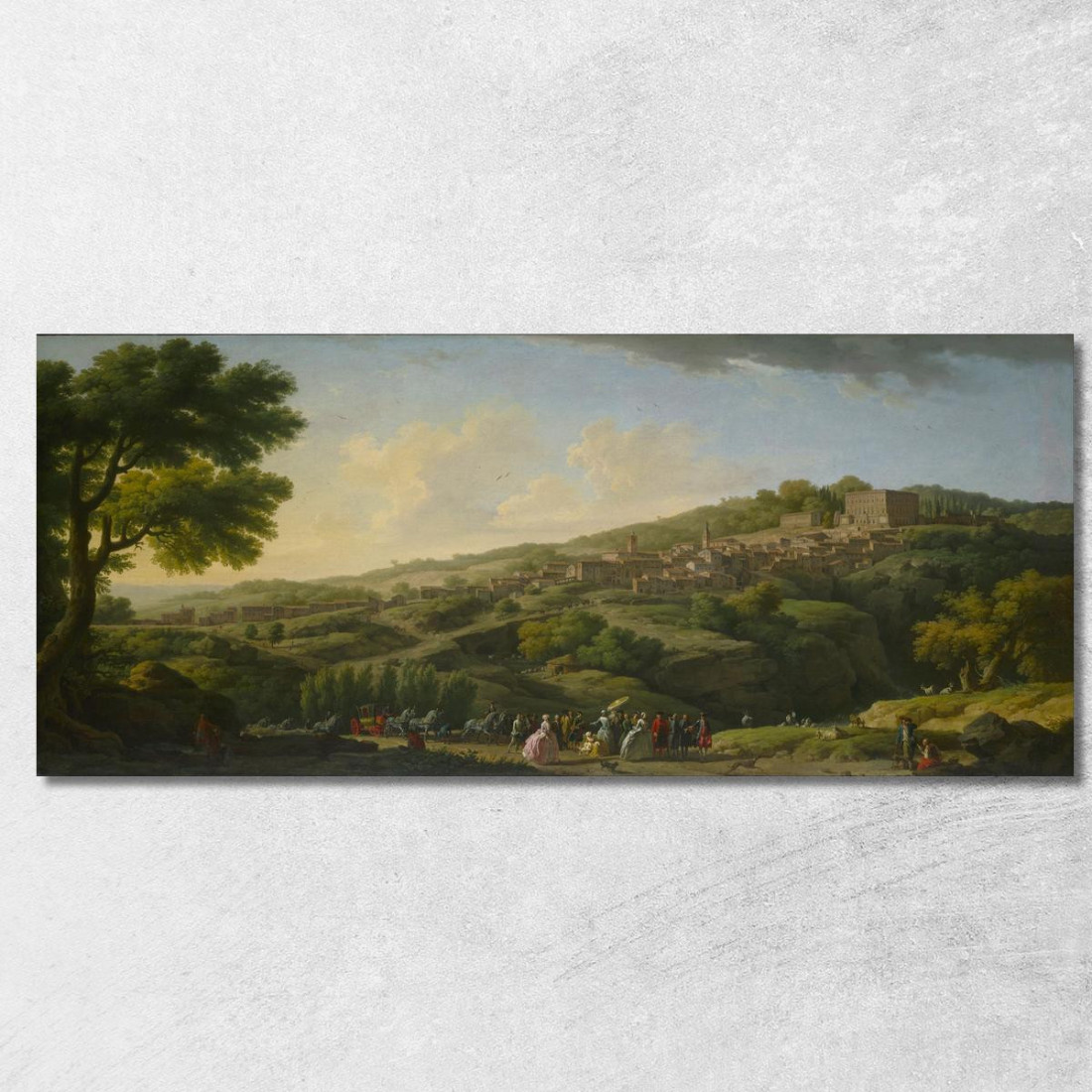 Villa A Caprarola Claude-Joseph Vernet cjv43 quadro stampato su tela Villa A Caprarola Claude-Joseph Vernet cjv43 quadro stampato su tela