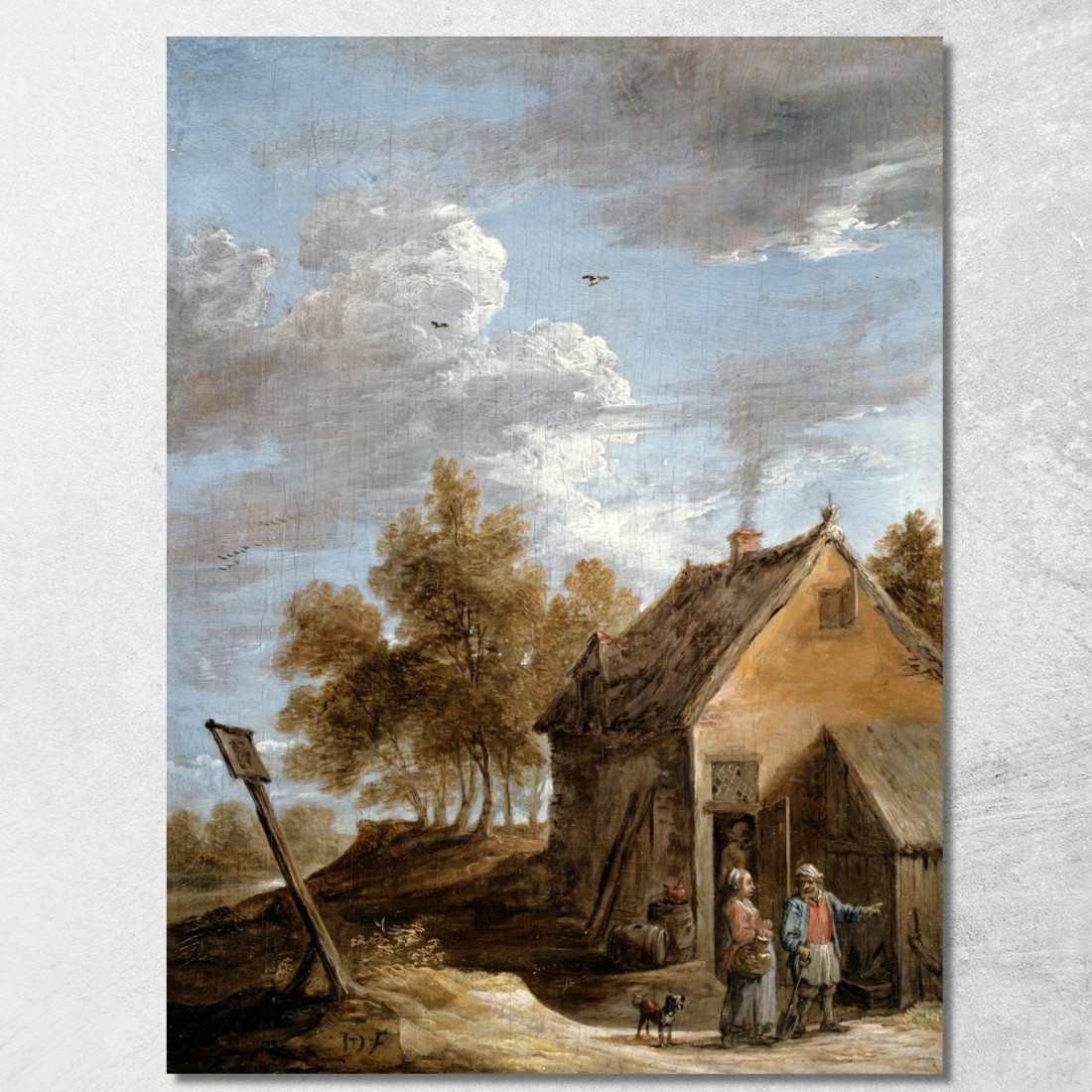 Un Cottage David Teniers The Younger dty3 quadro stampato su tela Un Cottage David Teniers The Younger dty3 quadro stampato su tela