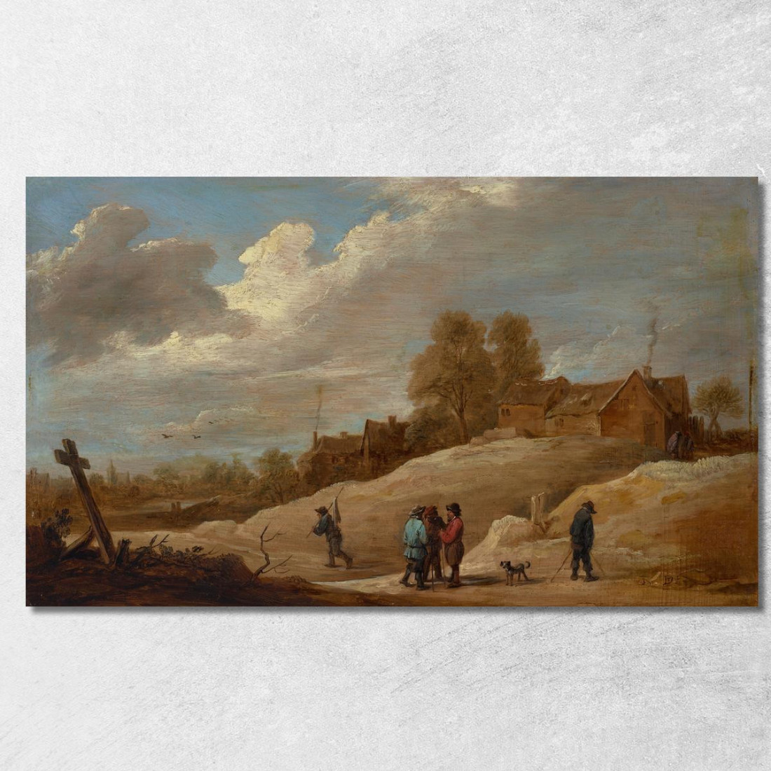 Paesaggio Con Figure Ai Margini Di Una Città David Teniers The Younger dty9 quadro stampato su tela Paesaggio Con Figure Ai Margini Di Una Città David Teniers The Younger dty9 quadro stampato su tela