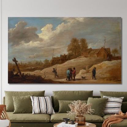 Paesaggio Con Figure Ai Margini Di Una Città David Teniers The Younger dty9 quadro stampato su tela