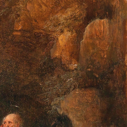 Paesaggio Con San Girolamo Fuori Da Una Grotta David Teniers The Younger dty10 quadro stampato su tela