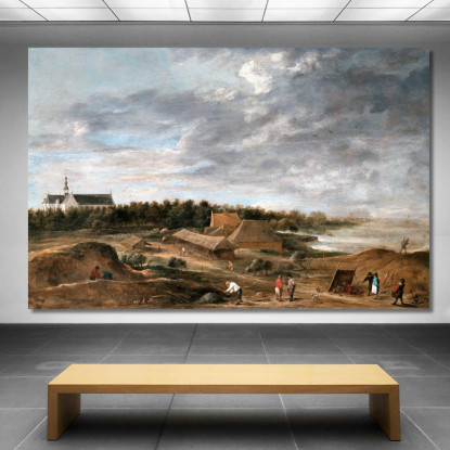 Fabbricanti Di Mattoni Vicino A Hemiksem David Teniers The Younger dty30 quadro stampato su tela