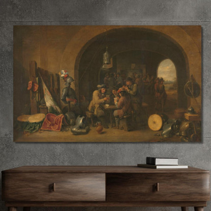 Stanza Della Guardia David Teniers The Younger dty40 quadro stampato su tela