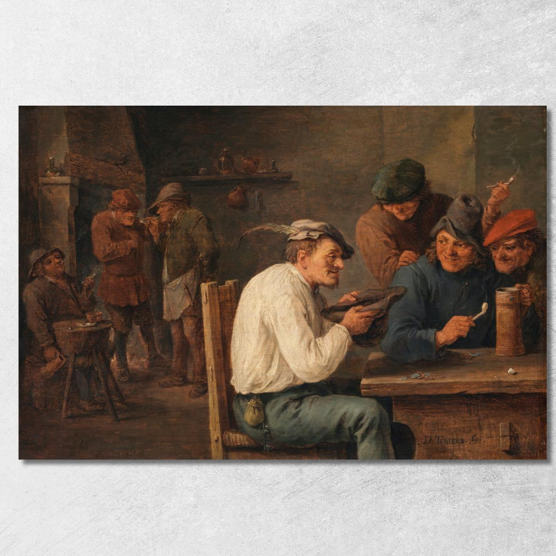 Gioco Dell’Hustle-Cap David Teniers The Younger dty43 quadro stampato su tela Gioco Dell’Hustle-Cap David Teniers The Younger dty43 quadro stampato su tela
