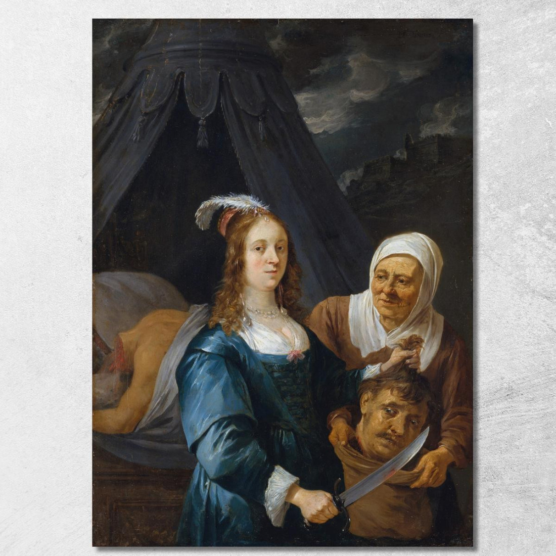 Giuditta Con La Testa Di Oloferne David Teniers The Younger dty46 quadro stampato su tela