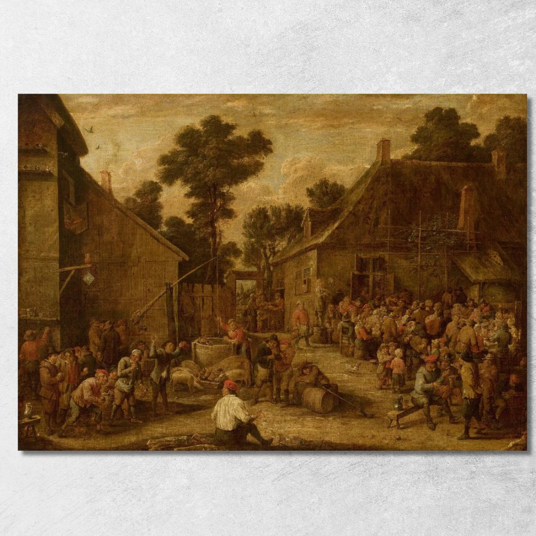 Festa Campestre David Teniers The Younger dty58 quadro stampato su tela Festa Campestre David Teniers The Younger dty58 quadro stampato su tela