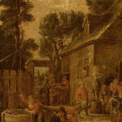 Festa Campestre David Teniers The Younger dty58 quadro stampato su tela