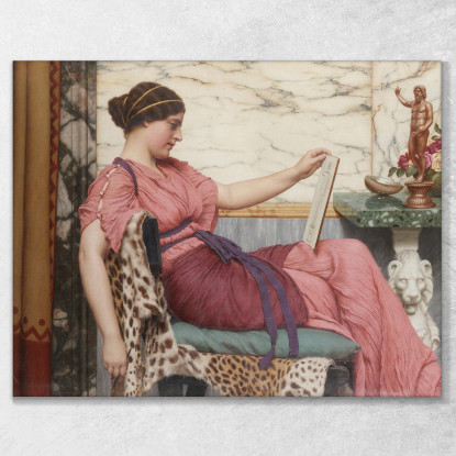 Un Dilettante John William Godward jwg14 quadro stampato su tela