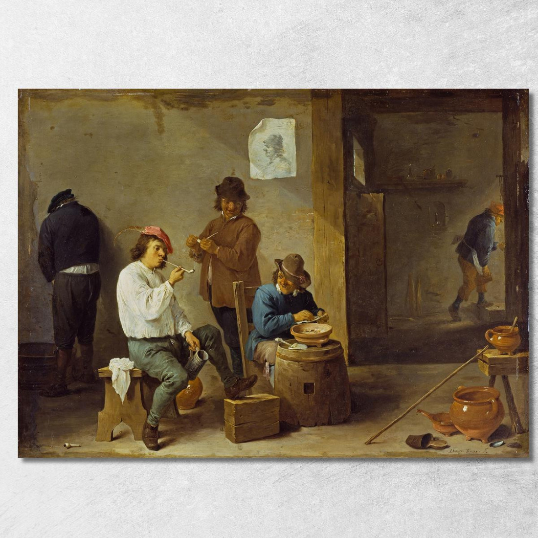 I Fumatori David Teniers The Younger dty105 quadro stampato su tela I Fumatori David Teniers The Younger dty105 quadro stampato su tela