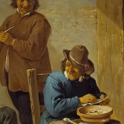 I Fumatori David Teniers The Younger dty105 quadro stampato su tela