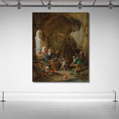 La Tentazione Di Sant'Antonio David Teniers The Younger dty107 quadro stampato su tela