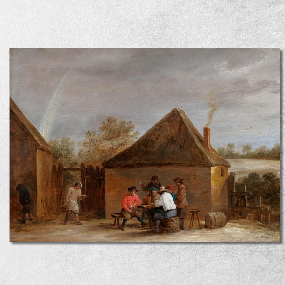 Scena Di Villaggio David Teniers The Younger dty113 quadro stampato su tela Scena Di Villaggio David Teniers The Younger dty113 quadro stampato su tela