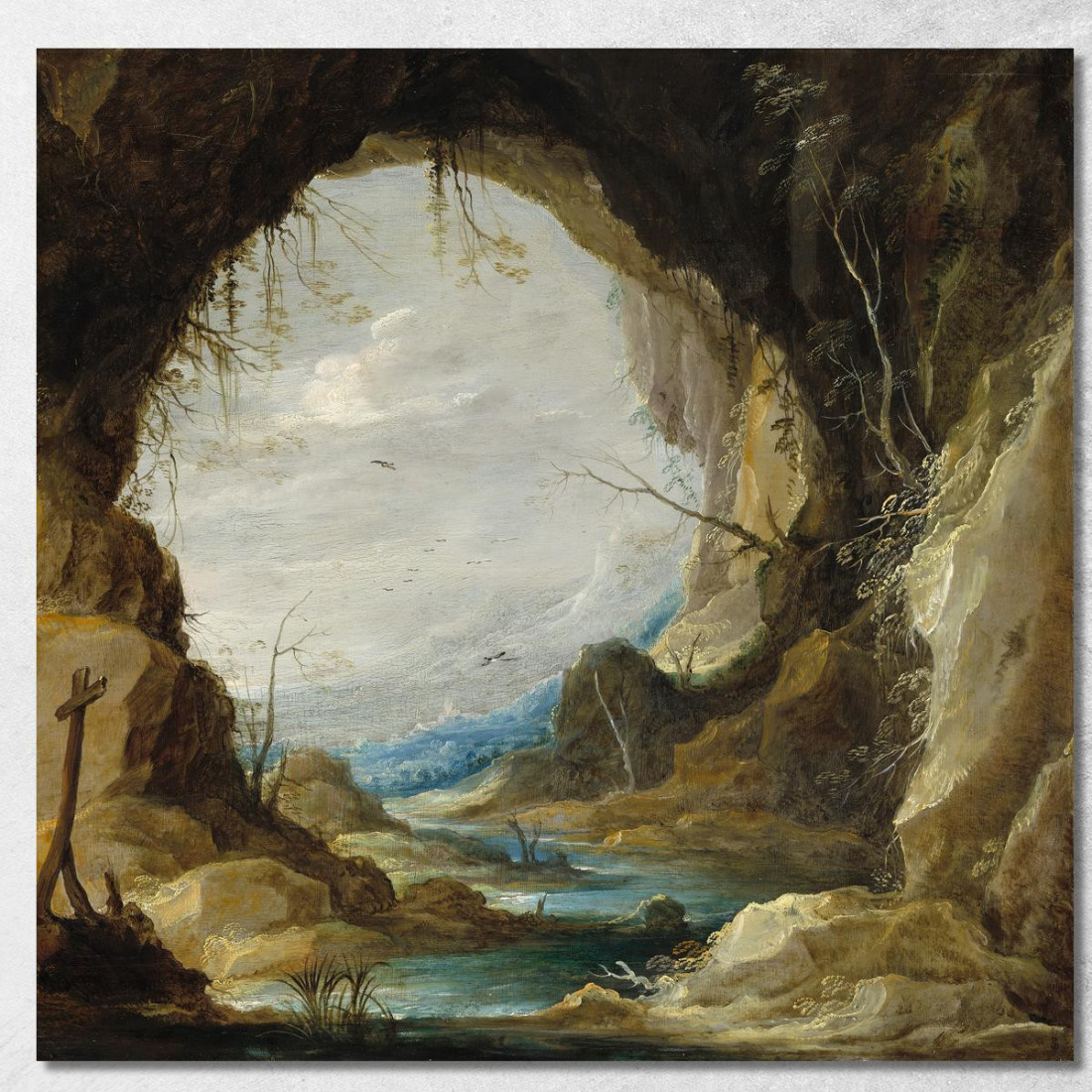 Vista Da Una Grotta David Teniers The Younger dty114 quadro stampato su tela Vista Da Una Grotta David Teniers The Younger dty114 quadro stampato su tela