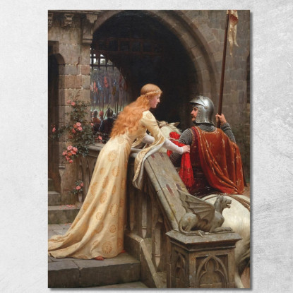 Dio Ti Accompagni Edmund Blair Leighton ebl10 quadro stampato su tela