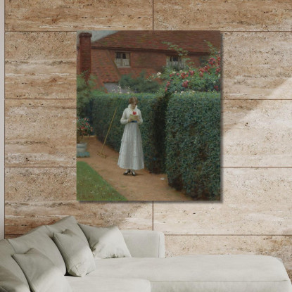 La Lettera D'Amore Edmund Blair Leighton ebl13 quadro stampato su tela