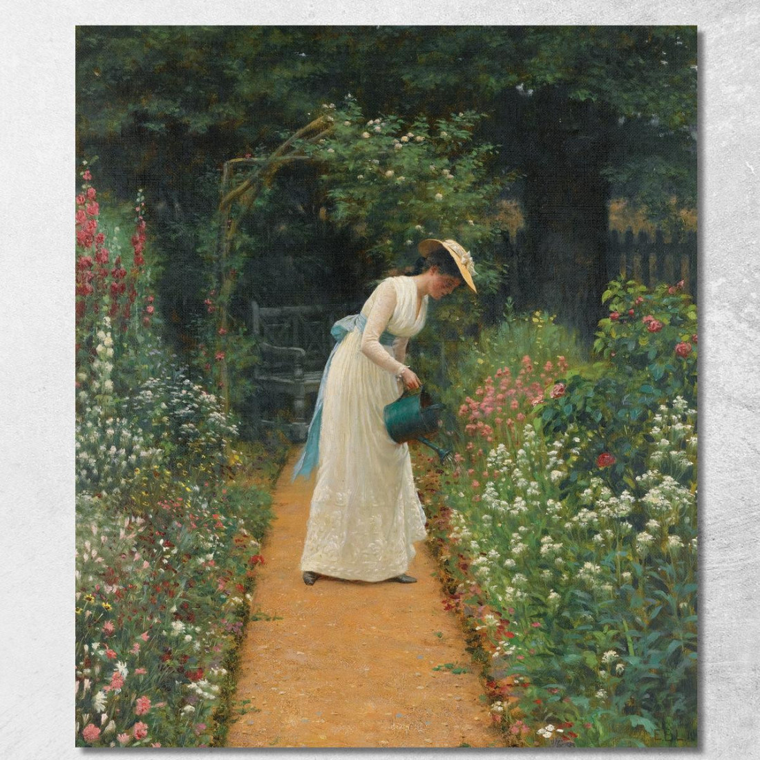 Il Giardino Della Mia Signora Edmund Blair Leighton ebl14 quadro stampato su tela Il Giardino Della Mia Signora Edmund Blair Leighton ebl14 quadro stampato su tela