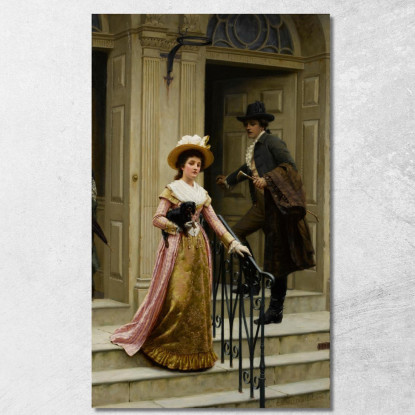 Il Mio Vicino Di Casa Edmund Blair Leighton ebl15 quadro stampato su tela