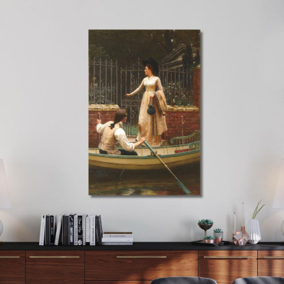 La Fuga D'Amore Edmund Blair Leighton ebl23 quadro stampato su tela