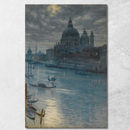 Una Scena Al Chiaro Di Luna A Venezia Edward John Poynter ejp1 quadro stampato su tela