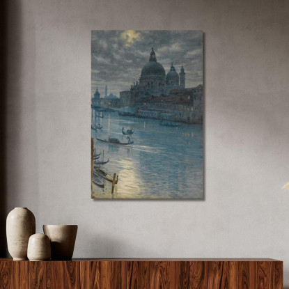 Una Scena Al Chiaro Di Luna A Venezia Edward John Poynter ejp1 quadro stampato su tela