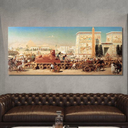 Israele In Egitto Edward John Poynter ejp16 quadro stampato su tela