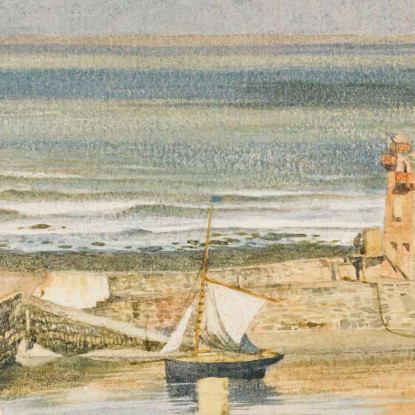 Il Porto Di Lynmouth Devon Edward John Poynter ejp17 quadro stampato su tela