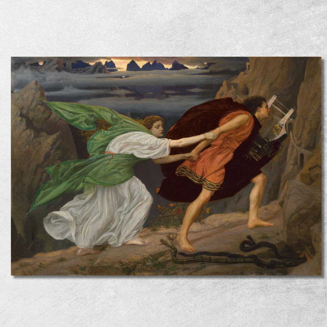 Orfeo Ed Euridice Edward John Poynter ejp19 quadro stampato su tela Orfeo Ed Euridice Edward John Poynter ejp19 quadro stampato su tela