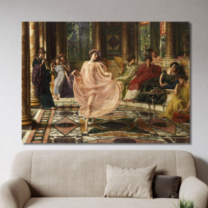 La Danza Ionica Edward John Poynter ejp26 quadro stampato su tela