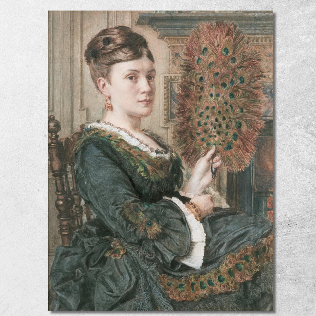 Il Ventaglio Del Pavone Edward John Poynter ejp27 quadro stampato su tela Il Ventaglio Del Pavone Edward John Poynter ejp27 quadro stampato su tela