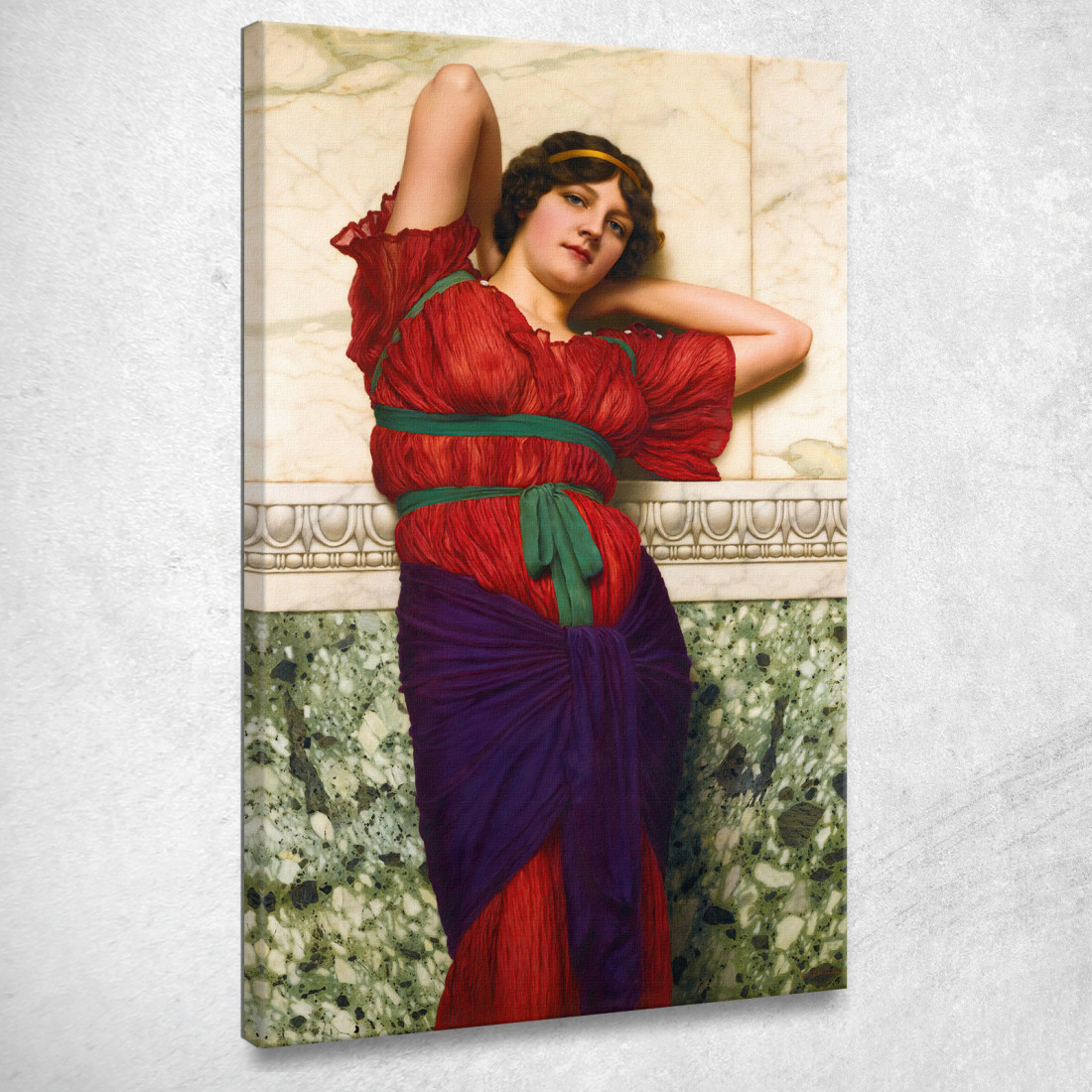 Contemplazione 2 John William Godward jwg25 quadro stampato su tela