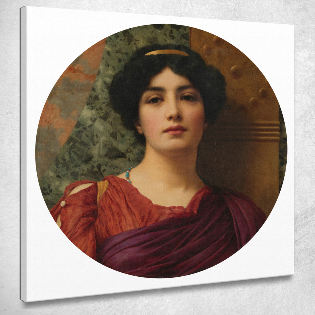 Contemplazione John William Godward jwg26 quadro stampato su tela Contemplazione John William Godward jwg26 quadro stampato su tela