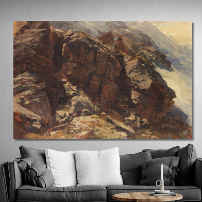 Studio Di Alta Montagna Edward Theodore Compton etc33 quadro stampato su tela