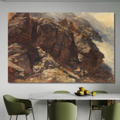 Studio Di Alta Montagna Edward Theodore Compton etc33 quadro stampato su tela