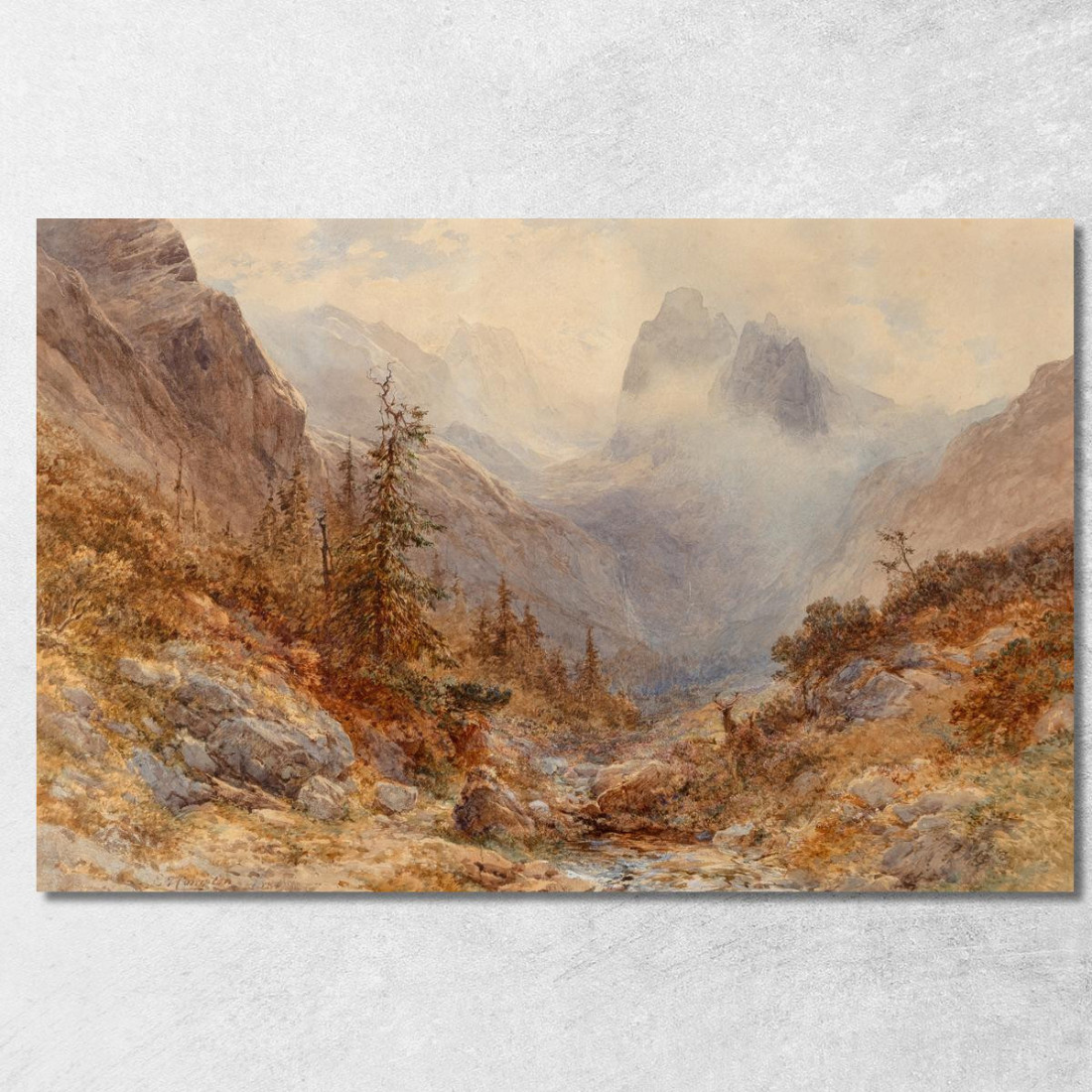 Höllental Baviera Edward Theodore Compton etc37 quadro stampato su tela Höllental Baviera Edward Theodore Compton etc37 quadro stampato su tela