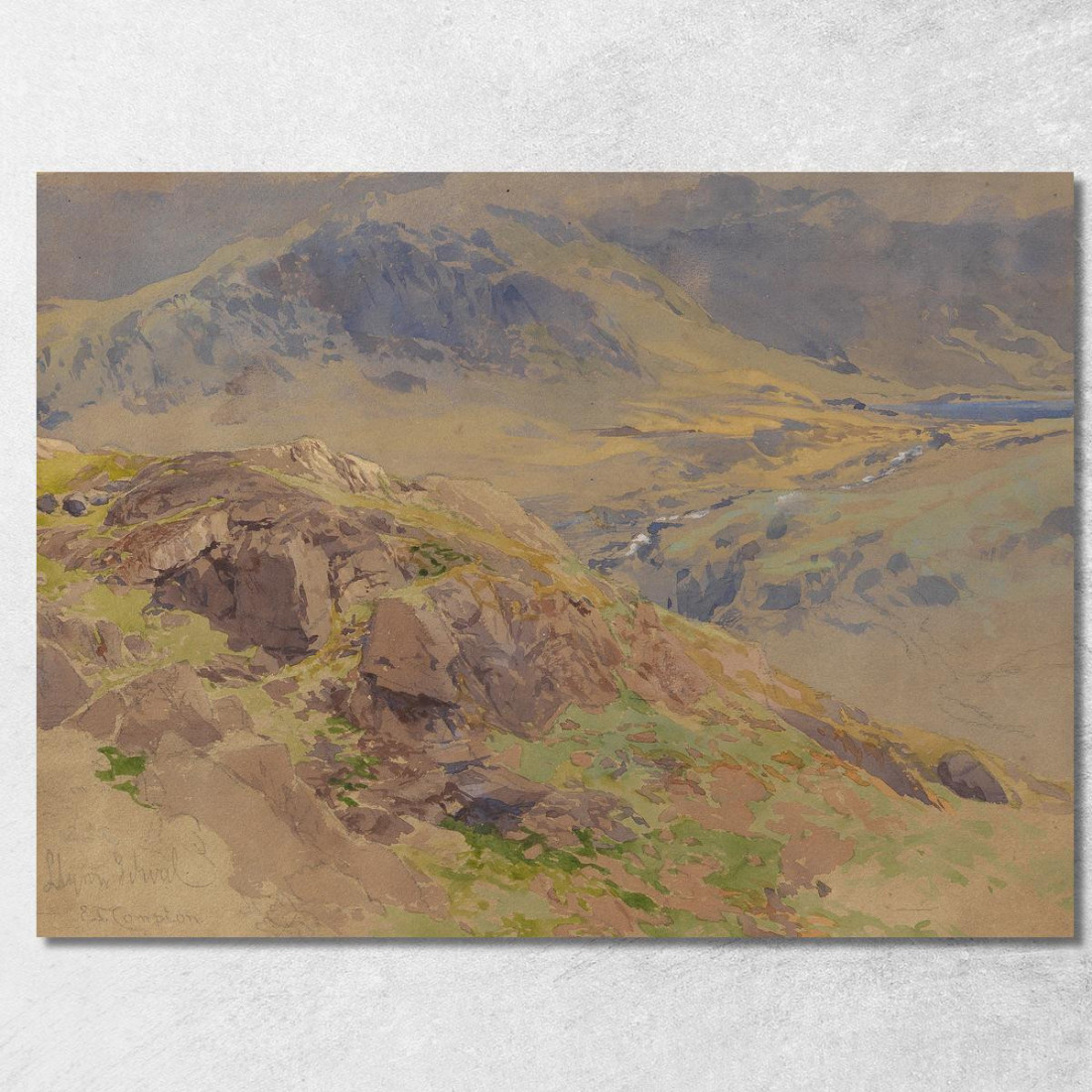 Llyn Idwal Galles Del Nord Edward Theodore Compton etc44 quadro stampato su tela Llyn Idwal Galles Del Nord Edward Theodore Compton etc44 quadro stampato su tela