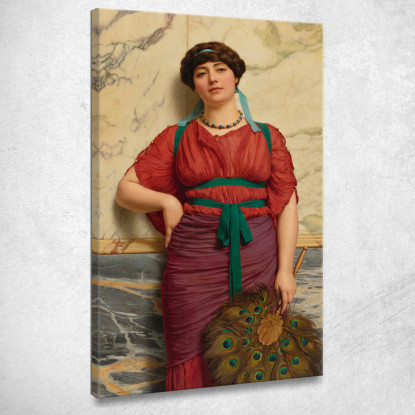 Euripile John William Godward jwg31 quadro stampato su tela