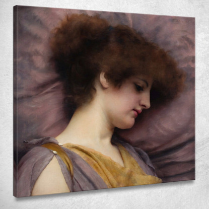 Pensieri Lontani John William Godward jwg32 quadro stampato su tela