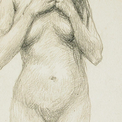 Nudo Femminile Frank Duveneck fdu2 quadro stampato su tela
